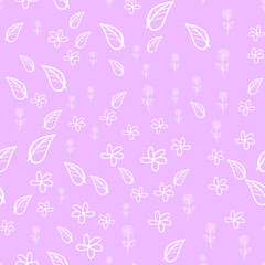 Vintage pink daisies ditsy seamless pattern. Great for summer vintage fabric, scrapbooking, wallpaper, giftwrap. 