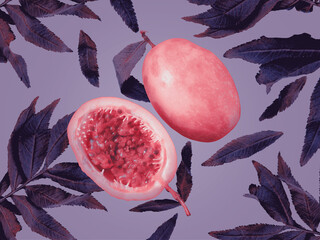 
fruit in saturation