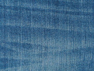 Denim jeans fabric background, indigo plain surface texture