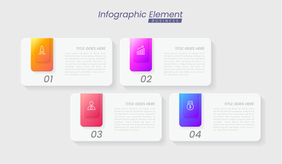 Infographic template with steps for success. presentation with line icons, organization element chart process template with editable text. options for brochure, diagram, workflow, timeline, web design