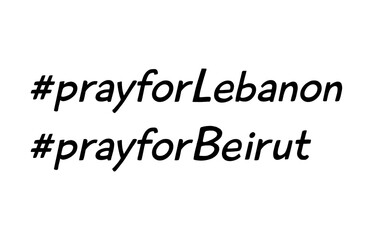 Pray for Lebanon. Tragedy in Beirut. Background dedicated to powerful explosions in Beirut. Vector illustration.