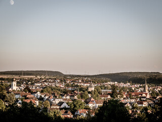 Blick auf die Melanchton Stadt Bretten