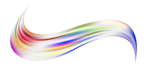 Fototapeta premium Colorful flow brush stroke. Wave sea isolated line