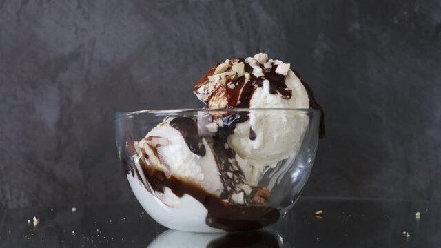 Making a Hot Fudge Sundae
