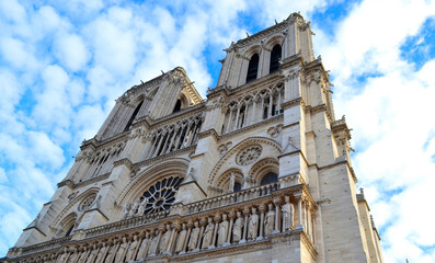 Walk in the streets of Paris. Landmarks of Paris. France