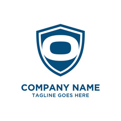 O Letter Shield Logo Vector Design Template