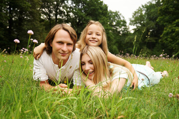 Fototapeta premium glückliche Familie