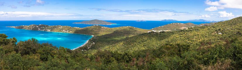 Fototapeta na wymiar View of Magens Bay, Saint Thomas, U.S. Virgin Islands, Caribbean