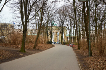 Germany. Berlin. Tiergarten is a park in the center of Berlin. February 17, 2018