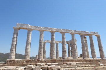 travel in Greek Temple of Poseidon Athens