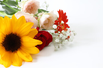 様々な花のブーケ