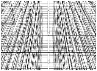 Abstract Construction Structure Vector. Illustration Isolated On White Background. A Vector Illustration Of Construction Structure Background.	
