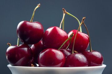 fresh cherry berry. healthy food for breakfast. fruits of vegetation. fruit dessert