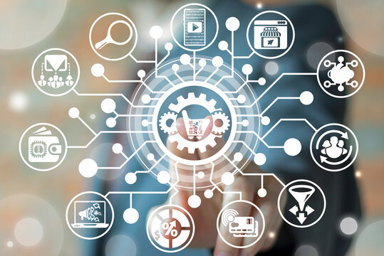 Marketing Digital Media Business Internet Technology. Martech Strategy Development Concept. - Powered by Adobe