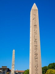 Obelisk of Theodosius at Sultanahmet Square in city of Istanbul, Turkey