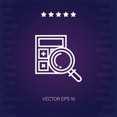 calculator vector icon modern illustration