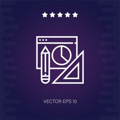 analytics vector icon modern illustration