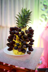 Indian Style Mixed Fruit and Vegetable Salad . Healthy Food Recipe .