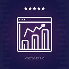 analytics vector icon modern illustration