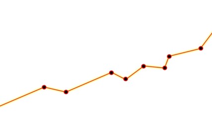 The graphic graph shows growing up progress with white background