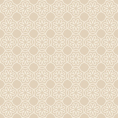 Beige background pattern. Modern wallpaper texture. Simple floral seamless pattern. Ideal for fabrics, covers, patterns, posters, home furnishings or wallpapers. Vector background image