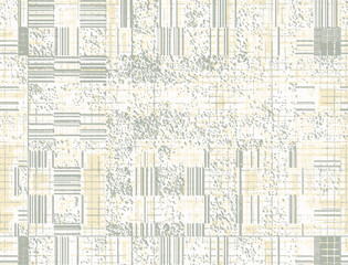 Obraz premium Stripes artistic grunge gingham tartan plaid abstract geometric seamless texture background. Watercolor hand drawn seamless pattern with black stripes. Wallpaper, wrapping, textile, fabric
