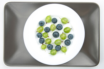 fresh different berries. useful vitamin healthy food fruit. healthy vegetable breakfast