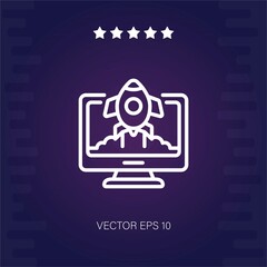 startup vector icon modern illustration