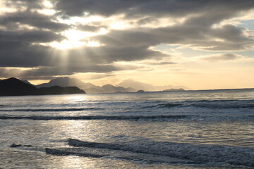 sunset at the beach