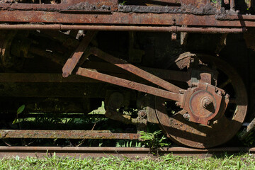 Abandoned train in Paranapiacaba railway station- SP - Brazil