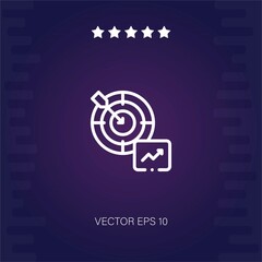 goal vector icon modern illustration