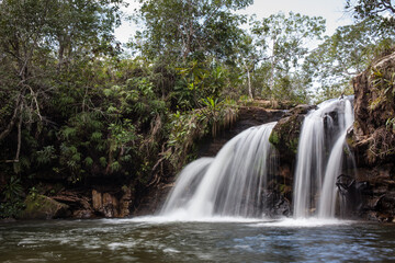 Fototapeta premium Waterfall at Chapada dos Guimaraes - Mato Grosso - Brazil