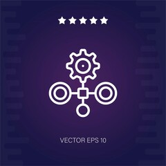 workflow vector icon modern illustration