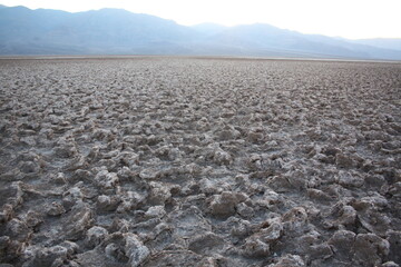 Typical dry landscape of the death valley National Park, West America, USA, United States, California.