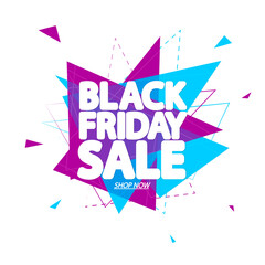 Black Friday Sale, banner design template, discount tag, final season offer, vector illustration