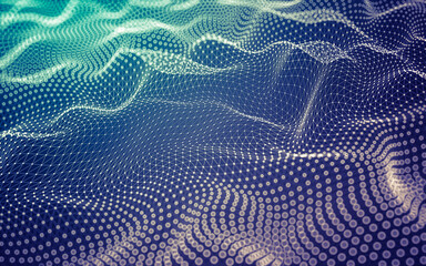 Abstract background. Molecules technology with polygonal shapes, connecting dots and lines....