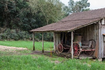 An old wooden house at Rio Grande do Sul - Brazil