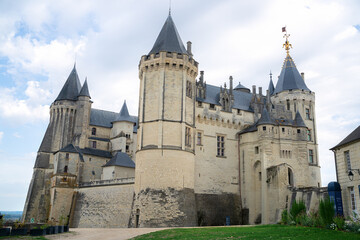 Fototapeta na wymiar Saumur chateau, loire valley, France