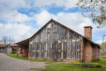 An old wooden house at Rio Grande do Sul - Brazil