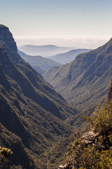 Naklejka premium View of Canion Fortaleza - Serra Geral National Park - Cambara do Sul - Brazil