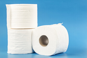 Tissue paper rolls.