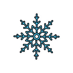 Silver glitter snowflake on transparent background. Shining Christmas snowflake with sparkles and stars. Winter holiday