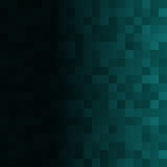 Abstract background of small squares in light blue colors with horizontal gradient