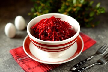Pickled Beet Salad. Healthly food.