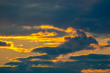 the expressive contrast of the clouds in the sky and sun. The nature and beauty of clouds