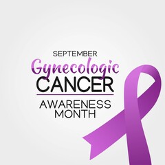Gynecologic Cancer Awareness Month Vector Illustration