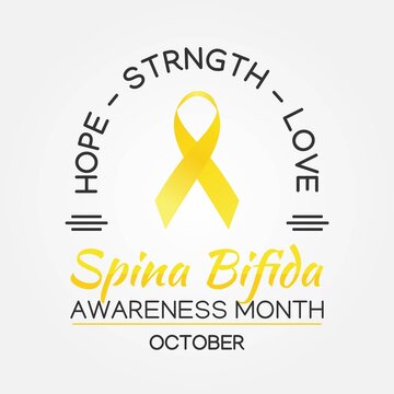 Spina Bifida  Awareness Month Vector Illustration