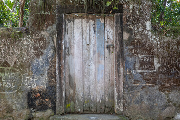 Door closed in Paraty, Rio de Janeiro - Brazil
