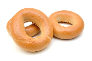 Bagels isolated on a white background 