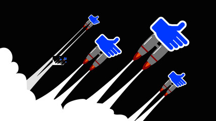 Likes Skyrocketing voting upwards going viral